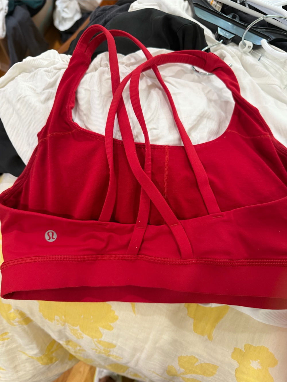 lululemon athletica Red Strappy Sports Bra
